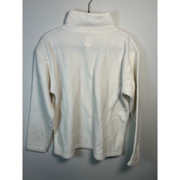 Vintage Victorias Secret Country Fleece Pullover Embroidered Flowers Cream M - Picture 5 of 6